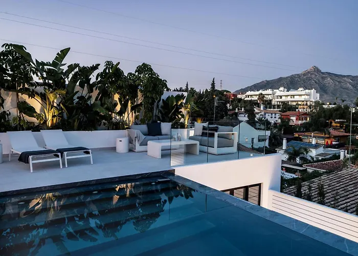 De Lujo Con Piscina Y Vista Al Mar - 8 Pers. - Es-175-54 וילה מארבלה